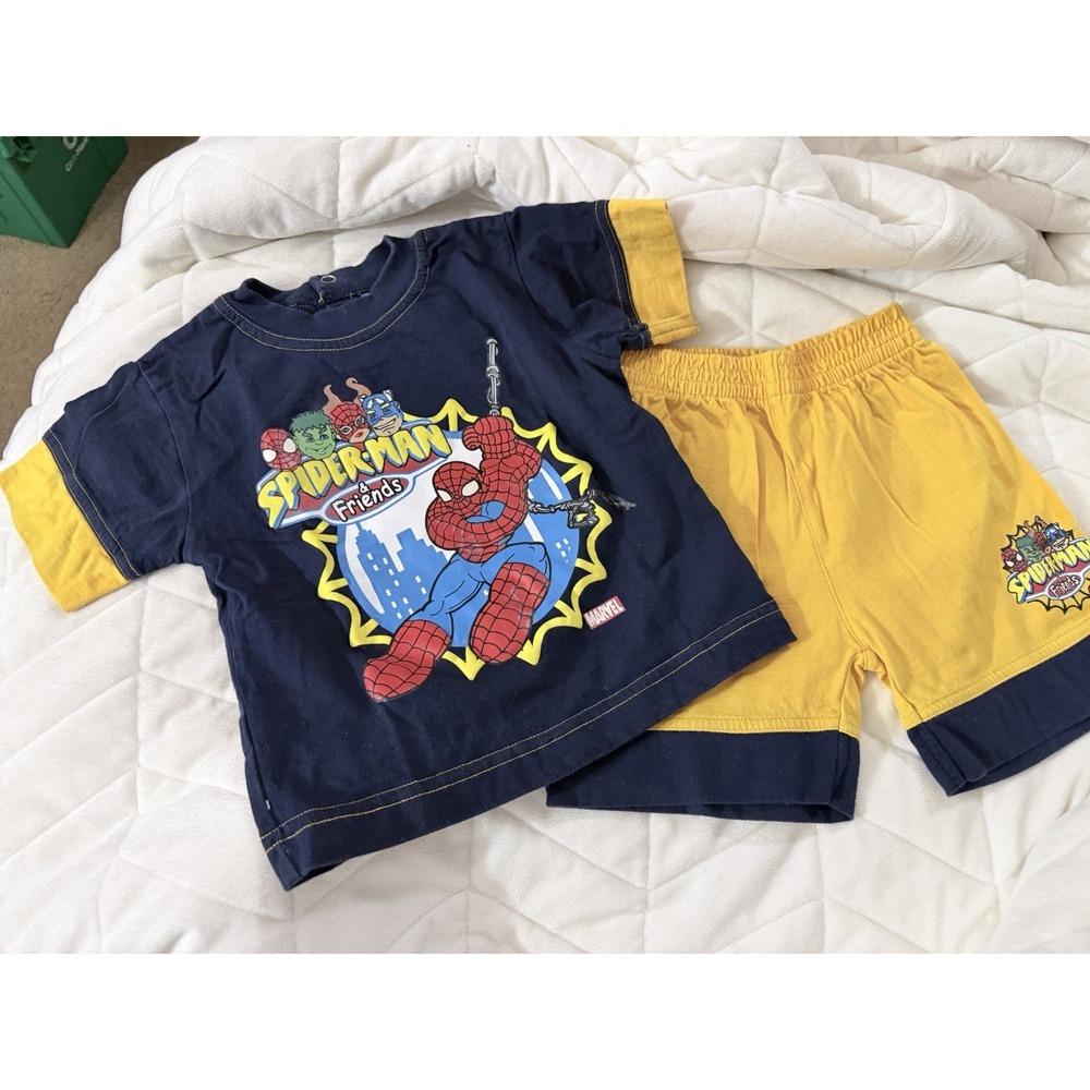 Vintage Spider-Man Shirts Outfit 24m 18m